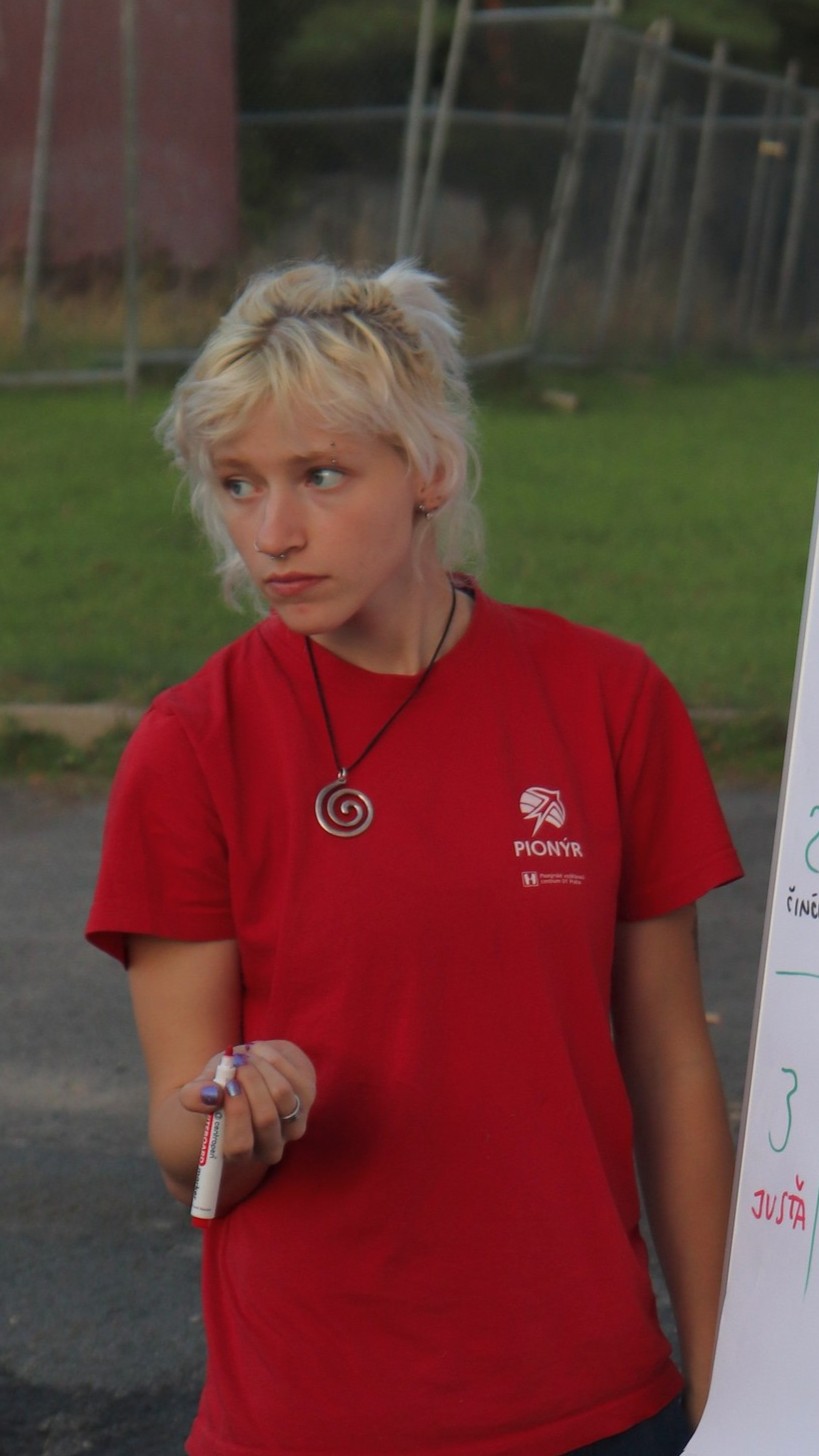 táborová vedoucí Jusťa